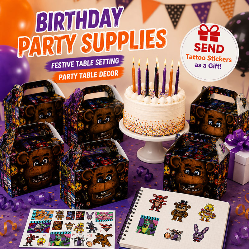 Party Games At Wedding - Pacote de Lembrancinhas Temáticas Five Nights