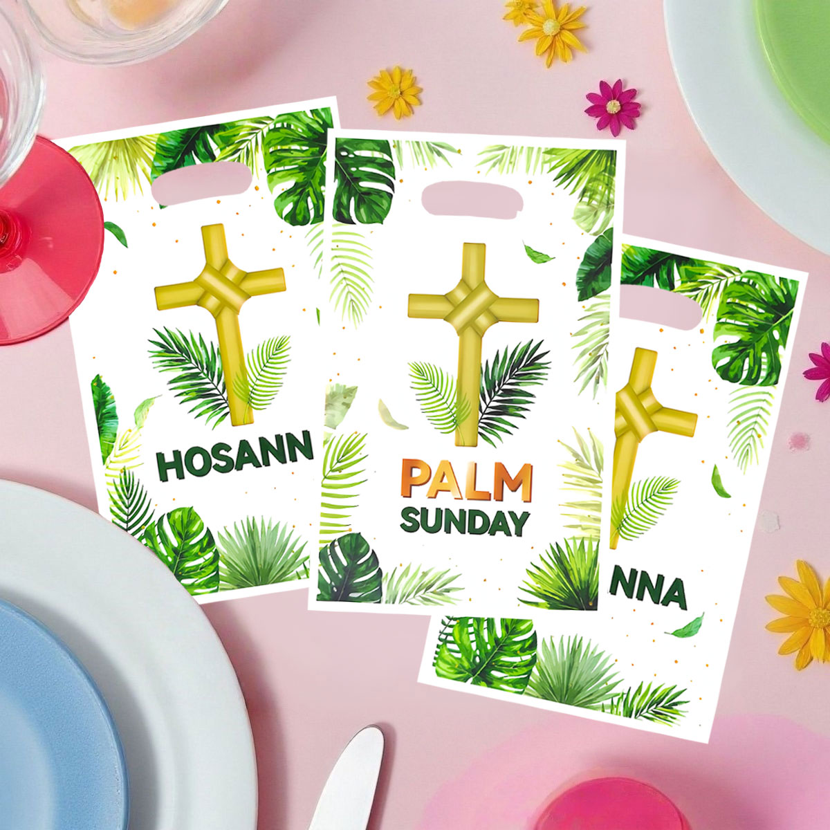 Party Games At Wedding - 20/40 Sacolas de Presente Verdes com