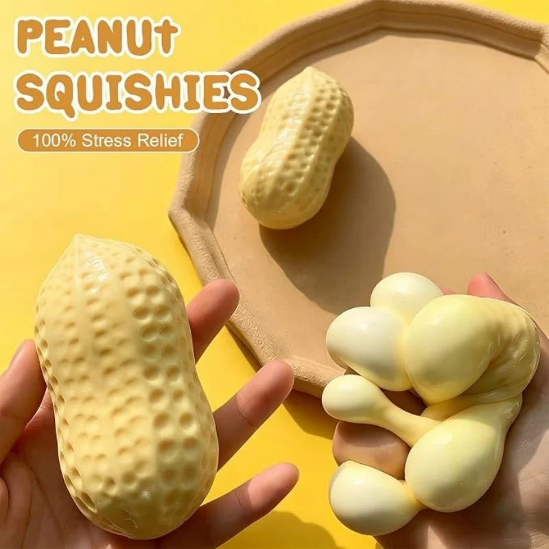 Party Games Music - Brinquedo Sensorial de Amendoim Squishy de