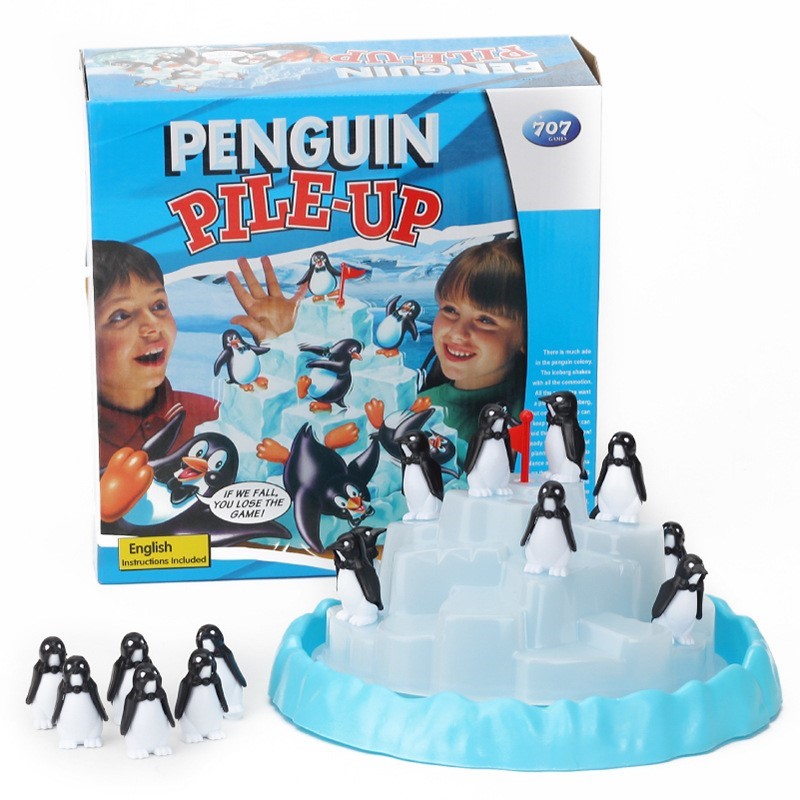 Party Games Quiz - Brinquedo de Empilhar Pinguins Iceberg: Jogo
