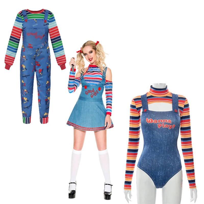 2025 chucky cosplay traje cami - Party Games Quiz avaliação e preço