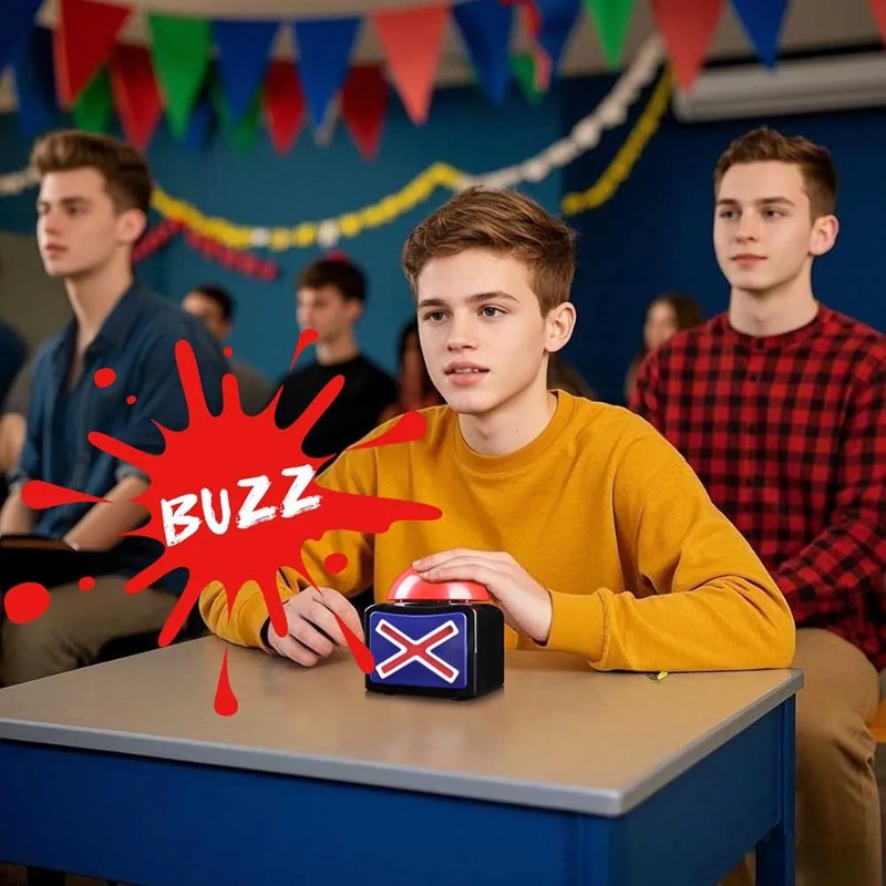 Botão Buzzer Luminoso com Som  - Party Games Quiz avaliação e preço